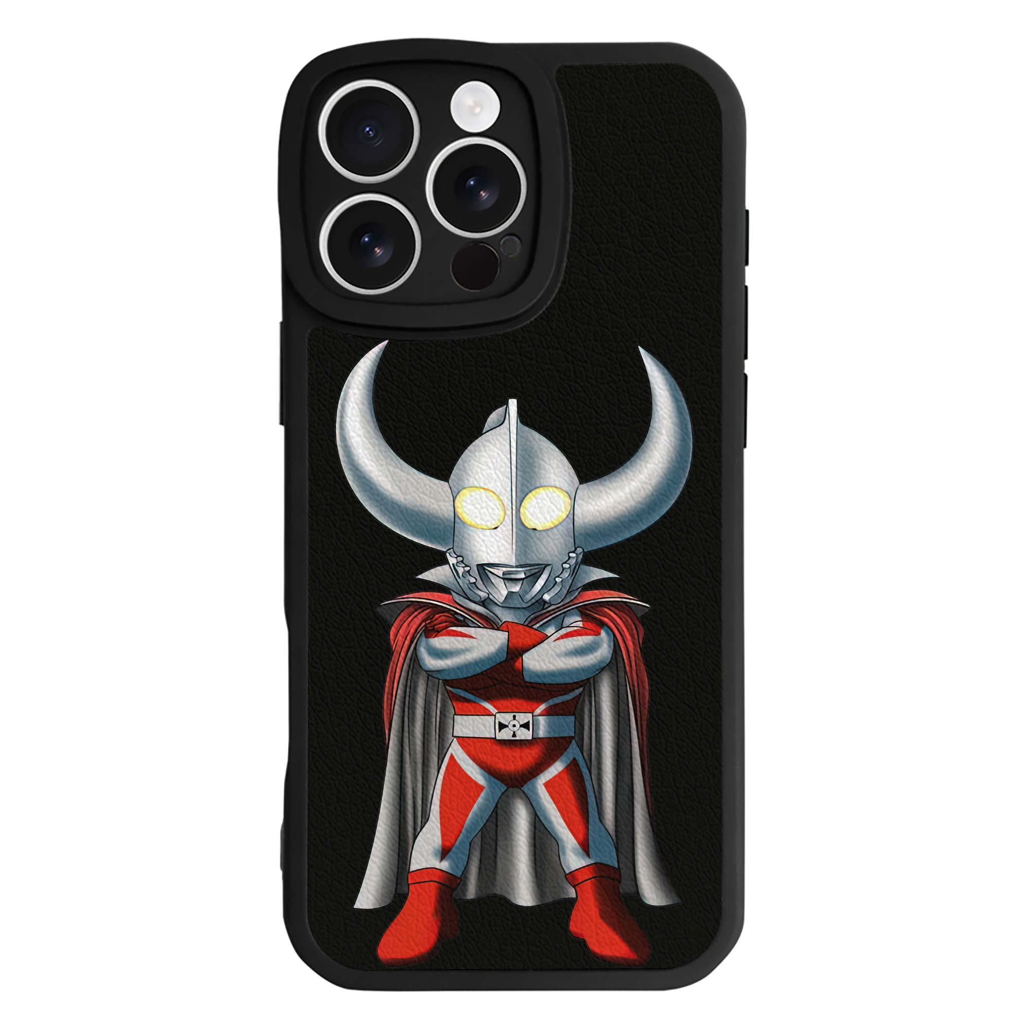 （画像用） ウルトラマン Ultraman 【iPhone 16シリーズ対応】シリコンスマホケース（レザー調） 材質：シリコン